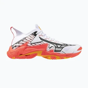 Buty do siatkówki Mizuno Wave Lightning Neo 3 white/fiery coral 2/citrus