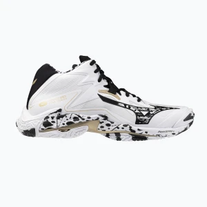 Buty do siatkówki Mizuno Wave Lightning Z8 Mid white/black/ge gold