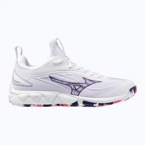 Buty do siatkówki damskie Mizuno Wave Luminous 3 white/violet indigo/camellia rose