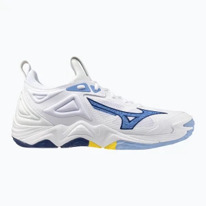 Buty do siatkówki Mizuno Wave Momentum 3 white/bellwether blue/bel air blue