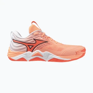 Buty do siatkówki Mizuno Wave Momentum Elite flamingo coral / lava orange / white