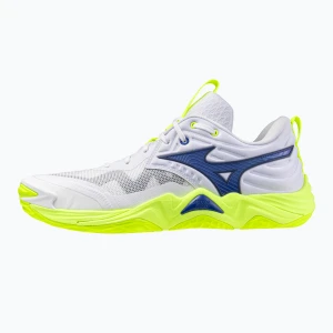Buty do siatkówki Mizuno Wave Momentum Elite white/lightning yellow/dazzling blue