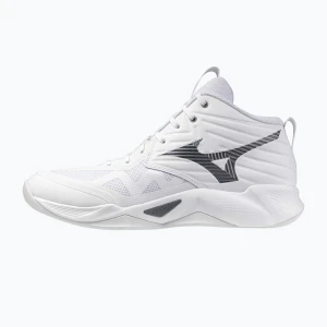 Buty do siatkówki Mizuno Wave Momentum Pro Mid white / metallic gray / black