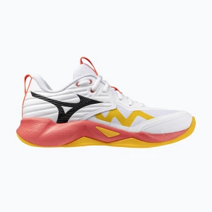 Buty do siatkówki Mizuno Wave Momentum Pro white/fiery coral 2/citrus