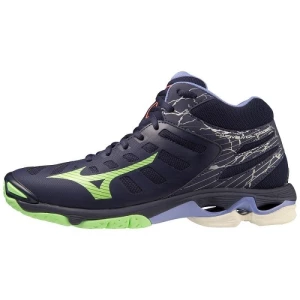 Buty do siatkówki Mizuno Wave Voltage Mid  V1GA216511 niebieskie