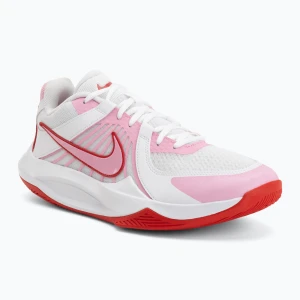 Buty do siatkówki Nike Zoom Hyperspeed Court 2 white / pink rise / university red