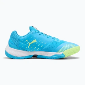 Buty do sportów halowych męskie PUMA Solarstrike III luminous blue/club navy/fizzy apple