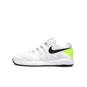 Buty do tenisa dla małych/dużych dzieci NikeCourt Jr. Vapor X - Biel