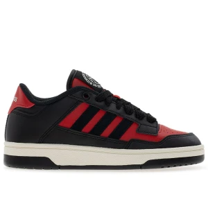 Buty młodzieżowe adidas Rapid Court Low J JR1020 - czarno-czerwone