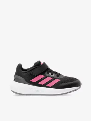 Buty dziecięce adidas Runfalcon 3.0 Elastic Lace Top Strap - black/pulse magenta/grey six