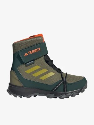 Buty dziecięce adidas TERREX Snow Velcro RAIN.RDY Winter - focus oliv/puls oliv/im orange