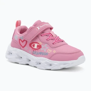 Buty dziecięce Champion Funfair Print G PS Low Cut blue burgundy/flash/fluorescent pink