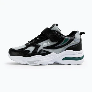 Buty dziecięce FILA Madrun Velcro black/posy green