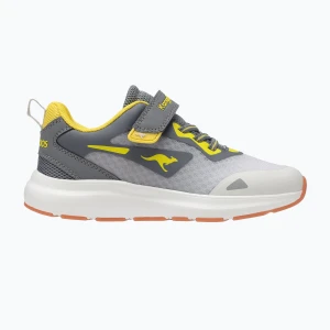 Buty dziecięce KangaROOS KB-Pang EV vapor grey/neon yellow