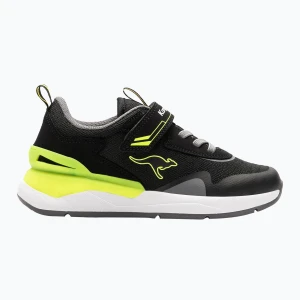 Buty dziecięce KangaROOS KD-Gym EV jet black/neon yellow