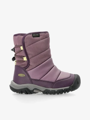 Buty dziecięce Keen Puffrider WP - black plum/daiquiri green