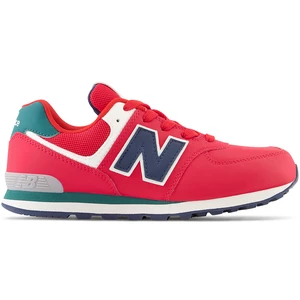 Buty dziecięce New Balance GC574CU - czerwone