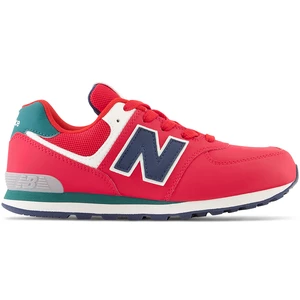 Buty dziecięce New Balance GC574CU – czerwone