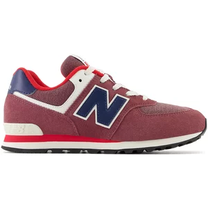 Buty dziecięce New Balance GC574NX1 - czerwone