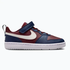 Buty dziecięce Nike Court Borough Low Recraft dark team red/Ssoft pearl/midnight navy