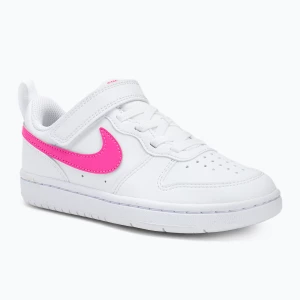 Buty dziecięce Nike Court Borough Low Recraft white/laser fuchsia