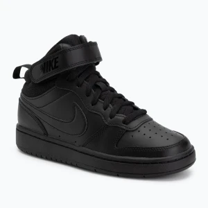 Buty dziecięce Nike Court Borough Mid 2 black/black/black