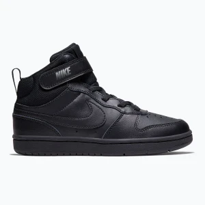 Buty dziecięce Nike Court Borough Mid 2 black/black/black