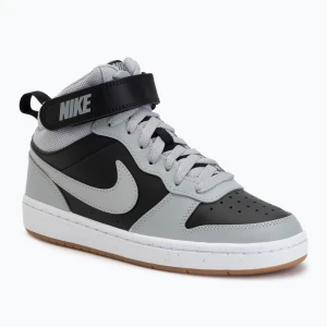 Buty dziecięce Nike Court Borough Mid 2 black/white/gum med brown/light smoke grey
