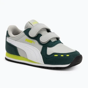 Buty dziecięce PUMA Cabana Racer SL 20 V Inf cool light gray/puma white/dark myrtle/lime smash