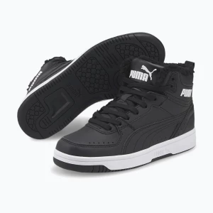 Buty dziecięce PUMA Rebound Joy Fur Jr puma black/puma white