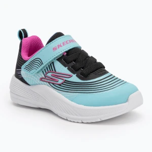 Buty dziecięce SKECHERS Microspec Advance aqua / purple Niebieski