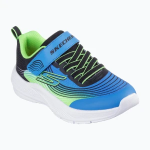 Buty dziecięce Skechers Microspec Advance blue/lime