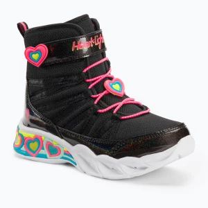 Buty dziecięce SKECHERS Sweetheart Lights Love To Shine black/hot pink