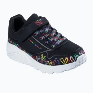 Buty dziecięce SKECHERS Uno Lite Heart Craze black/multi