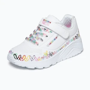 Buty dziecięce SKECHERS Uno Lite Heart Craze white/multi