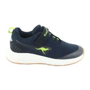 Buty dziecięce sportowe KangaRoos 18508 granatowe/zielone niebieskie