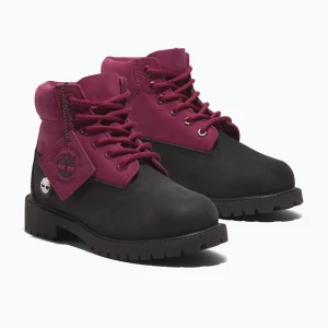 Buty dziecięce Timberland Premium 6 In Lace black nubuck/dark pink