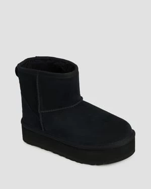 Buty Dziecięce Ugg Classic Mini Platform Czarne