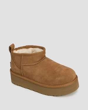 Buty Dziecięce Ugg Classic Ultra Mini Platform Brązowe