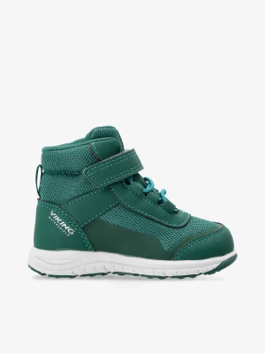 Buty dziecięce Viking Footwear Knapper Reflex Mid WP 1V - dark green Viking Outdoor