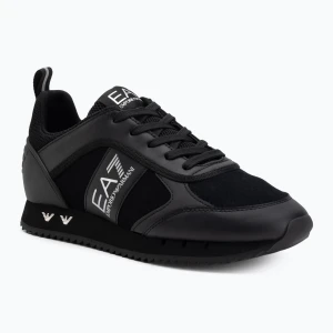 Buty EA7 Emporio Armani Black & White Suede triple black micropunch
