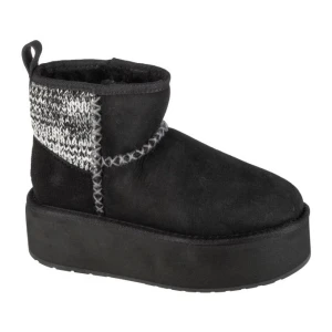 Buty Emu Australia Stinger Knit Flatform W13143-BLAK czarne