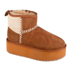 Buty Emu Australia Stinger Knit Flatform W13143-CHES brązowe