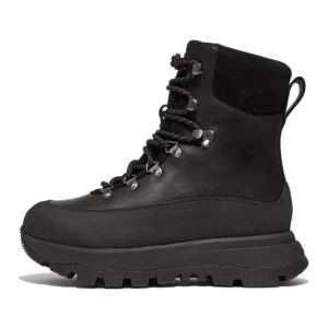 Buty FitFlop Neo-D-Hyker Waterproof Fabric/Suede Walking Boots W GP3-090 czarne