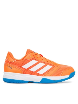 Buty halowe adidas Ligra 8 Indoor Kids JR9299 Pomarańczowy