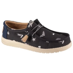 Buty Hey Dude Wally Stars N Skulls Print M 41284-001 czarne