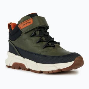 Buty juniorskie Geox Flexyper Plus military/orange