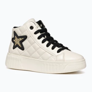 Buty juniorskie Geox Mikiroshi light ivory/black