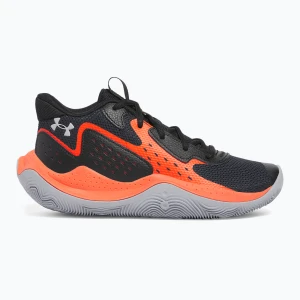 Buty koszykarskie dziecięce Under Armour Grade School Jet '23 black/ares red/mod gray