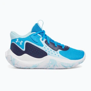 Buty koszykarskie dziecięce Under Armour Grade School Jet '23 electric blue/midnight navy/stream